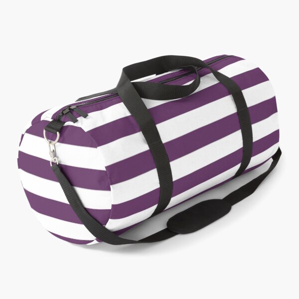 Item preview, Small AUBERGINE PURPLE and WHITE HORIZONTAL STRIPES designed and sold by RachelMacht.