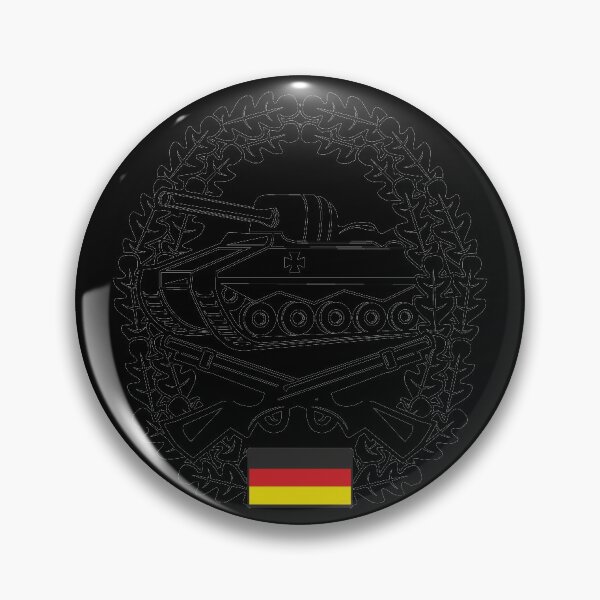 Item preview, Beret badge Bundeswehr Panzergrenadiers black designed and sold by Justode.