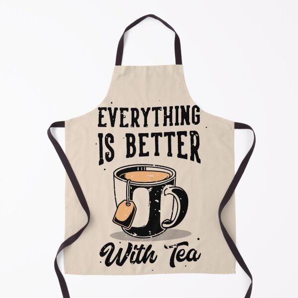 Item preview, Vintage Slogan Typography Everything Is Better with Tea T-shirt designed and sold by Peekonet.