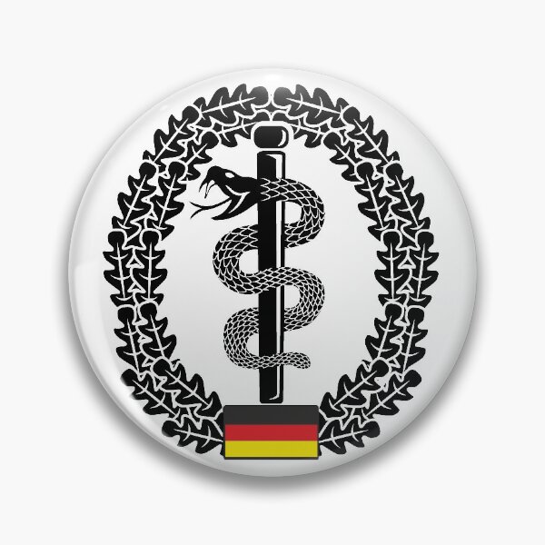 Item preview, Beret badge Bundeswehr medic black designed and sold by Justode.
