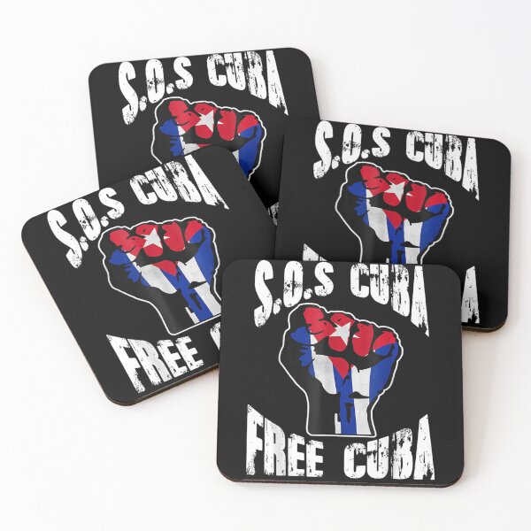 Item preview, Cuban Protest Fist Flag S.O.S. Cuba Libre #SOSCuba Libertad designed and sold by wilsonart91.
