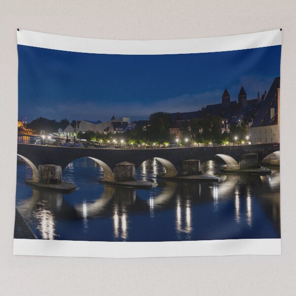 Item preview, The stone bridge in Regensburg at night. designed and sold by Ingo Gerlach.