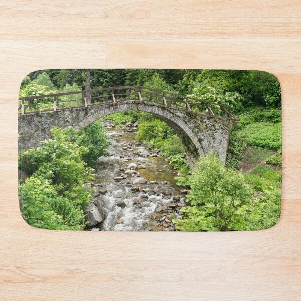 Item preview, Summer Mountain Vibe - Swift Creek Under an Old Stone Bridge designed and sold by Georgia Mizuleva.