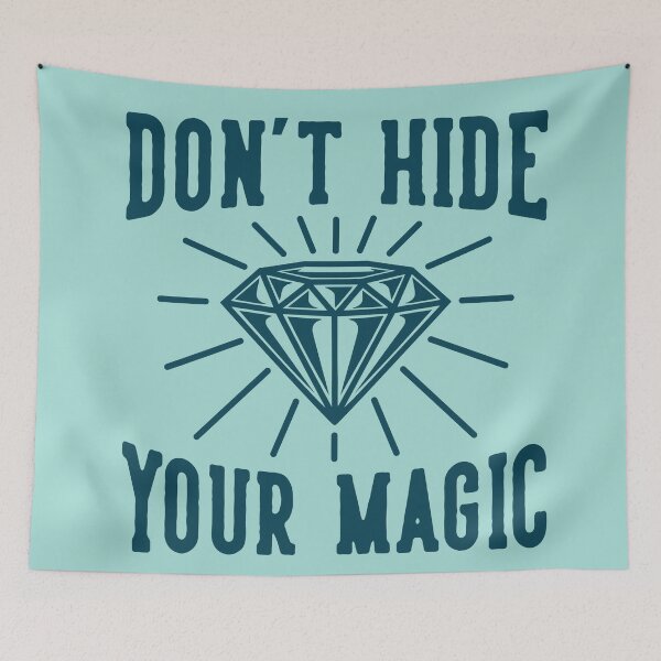 Item preview, Vintage Slogan Typography Hide your Magic designed and sold by Peekonet.