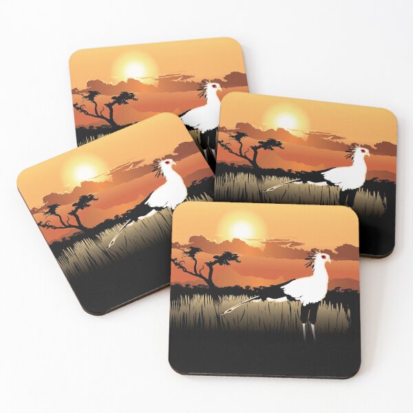 Item preview, Secretarybird in Africa designed and sold by Chan-Arts.