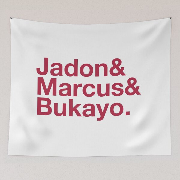 Item preview, Jadon & Marcus & Bukayo Rojo / Blanco designed and sold by Africanism.