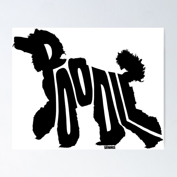 Item preview, Poodle Black designed and sold by seaning.