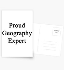 Proud Geography Expert Postcards