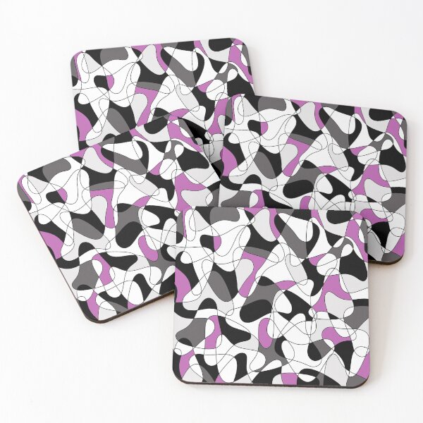 Item preview, Abstract pattern - purple, gray, black and white. designed and sold by K.S ART.