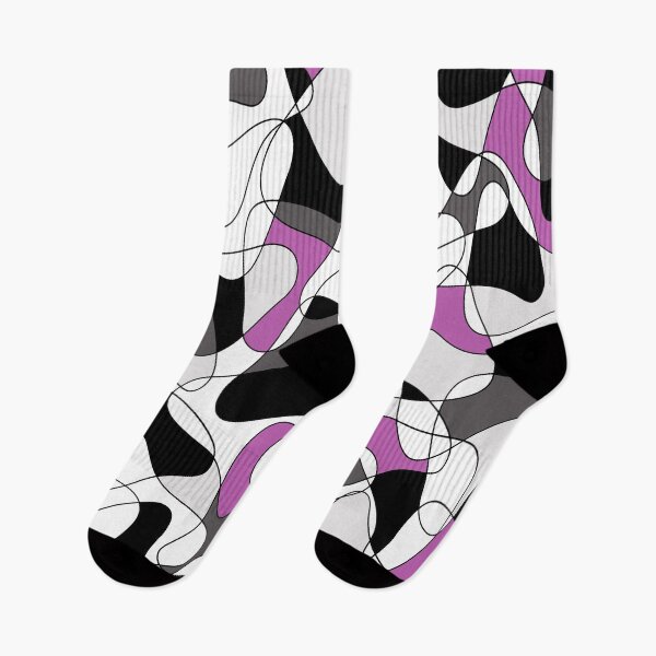 Item preview, Abstract pattern - purple, gray, black and white. designed and sold by K.S ART.