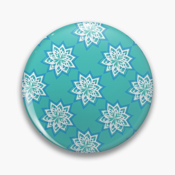 Item preview, Starflower Pattern Turquoise designed and sold by ckylin.