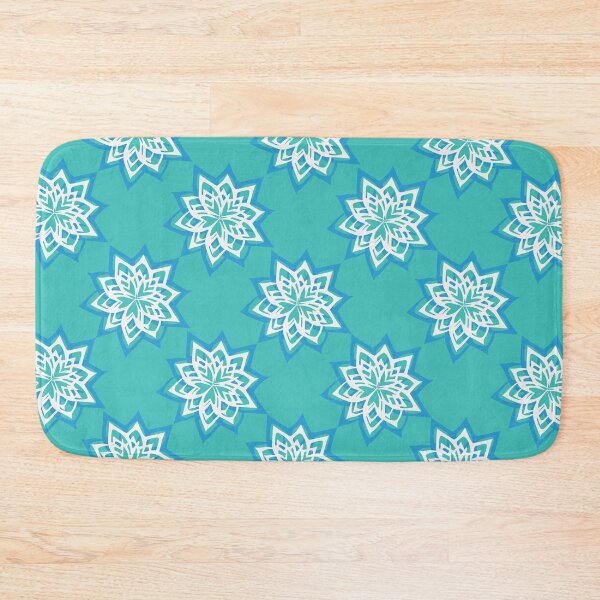 Item preview, Starflower Pattern Turquoise designed and sold by ckylin.