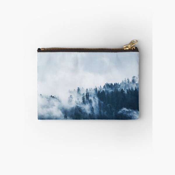 Item preview, Green Pine Trees Covered around Fogs During Daytime - White Sky Aesthetic Graphic designed and sold by cypher33.