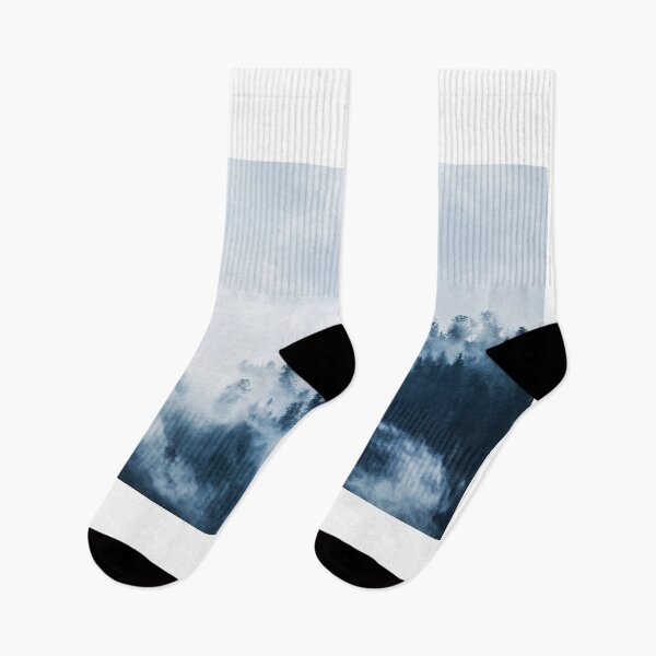 Item preview, Green Pine Trees Covered around Fogs During Daytime - White Sky Aesthetic Graphic designed and sold by cypher33.