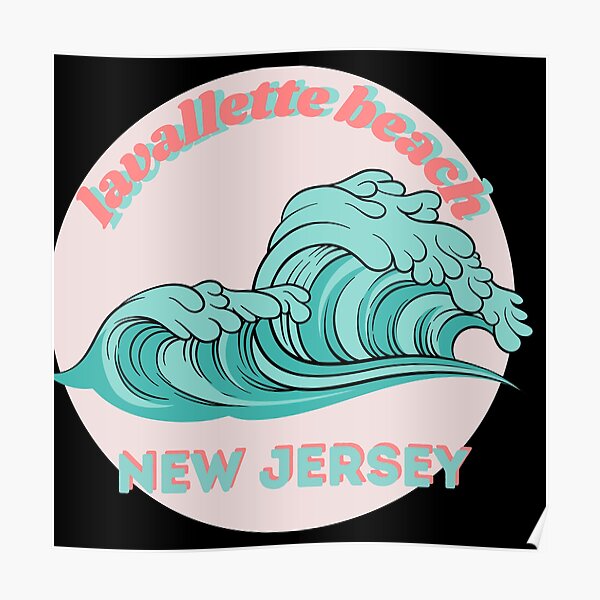 "Lavallette Beach New Jersey" Poster for Sale by syarifahrasul Redbubble