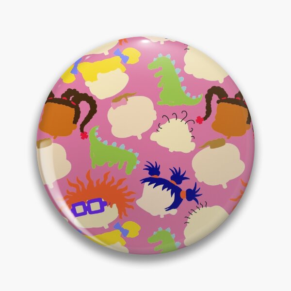 Item preview, Tommy Chuckie Angelica Phil Lil Dill Susie Kimi Dino Retro 90’s Pattern Kids TV Show 1990s Cartoon Pink designed and sold by Sunny Collections.