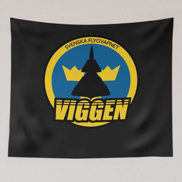 Item preview, Svenska Flygvapnet Viggen Essential T-Shirt.png designed and sold by melanievanmeter.