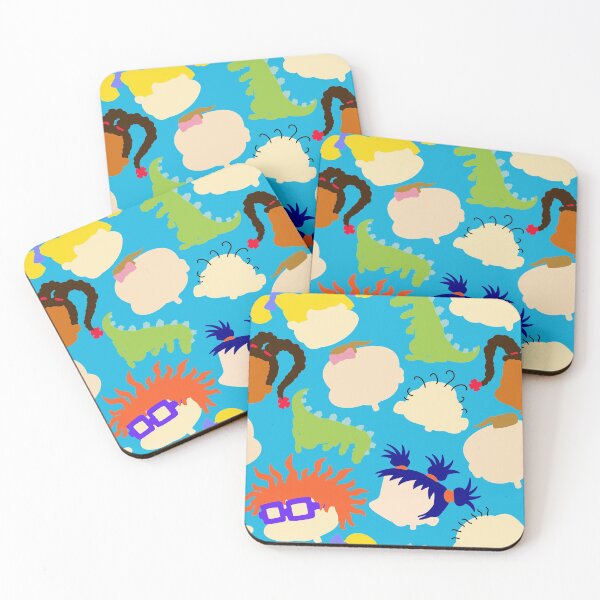 Item preview, Tommy Chuckie Angelica Phil Lil Dill Susie Kimi Dino Retro 90’s Pattern Kids TV Show 1990s Cartoon Blue designed and sold by Sunny Collections.