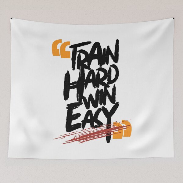 Item preview, Train Hard Fight Easy Gym Workout designed and sold by PulsingDork.