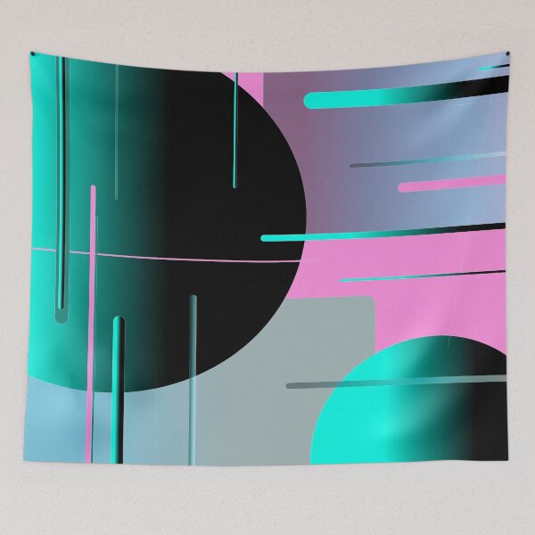 Item preview, Pink and teal - modern dream  designed and sold by CreaKat.