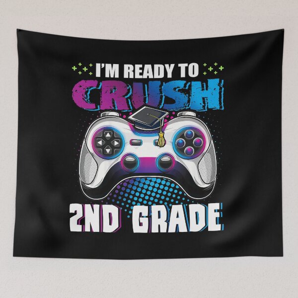 Item preview, GAMER LIFE GAMER KID BACK TO SCHOOL I'm Ready to Crush 2nd Grade 95 designed and sold by davidcgonzale.