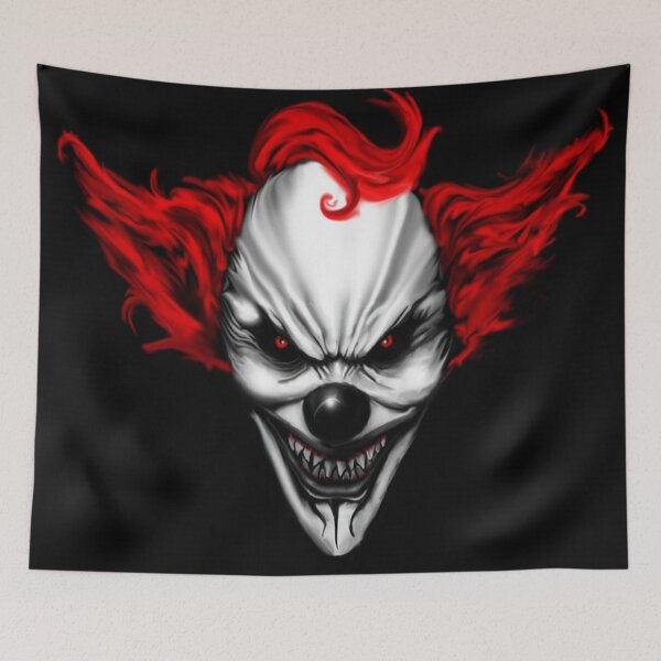 Item preview, Happy Evil Clown Red Hair designed and sold by MurphyMorganGifts.