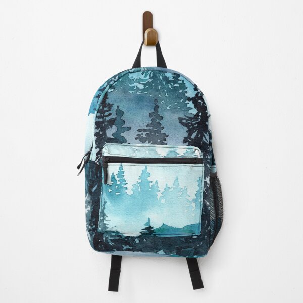 Item preview, Teal misty forest at mountains designed and sold by myrll.