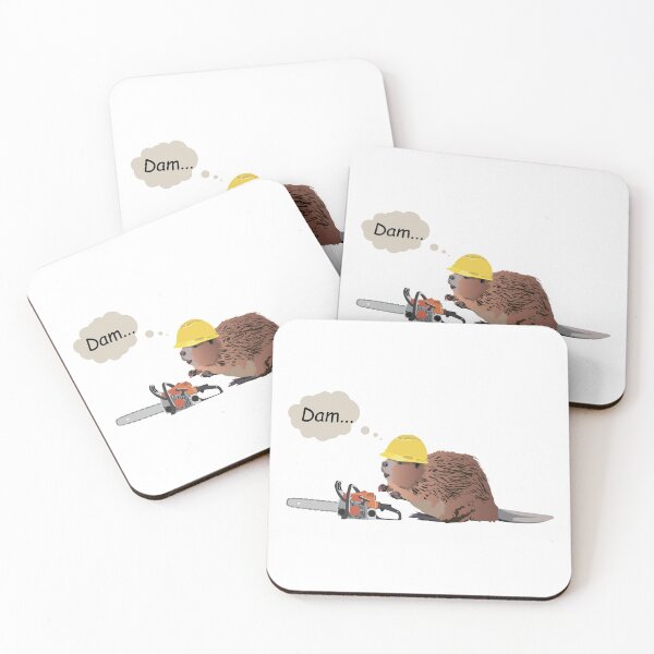 Item preview, Brown Beaver with Chainsaw and Safety Helmet designed and sold by NorseTech.