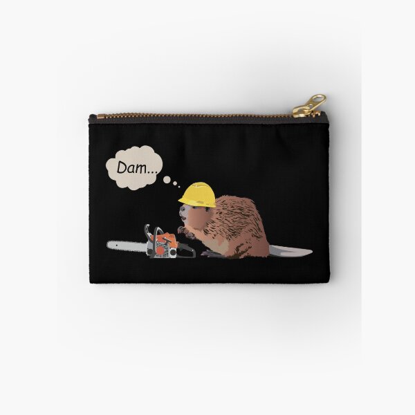 Item preview, Brown Beaver with Chainsaw and Safety Helmet designed and sold by NorseTech.