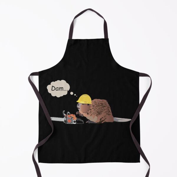 Item preview, Brown Beaver with Chainsaw and Safety Helmet designed and sold by NorseTech.