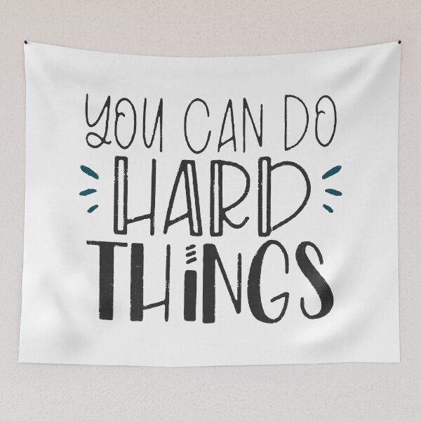 Item preview, You Can Do Hard Things designed and sold by PulsingDork.