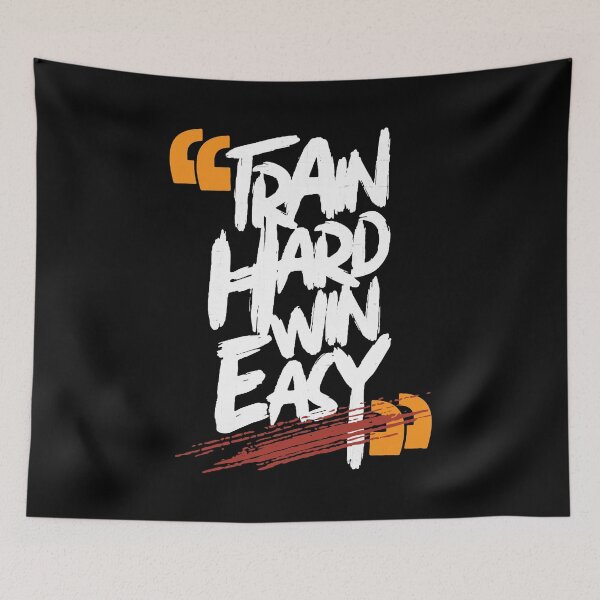 Item preview, Train Hard Fight Easy Gym Workout designed and sold by PulsingDork.