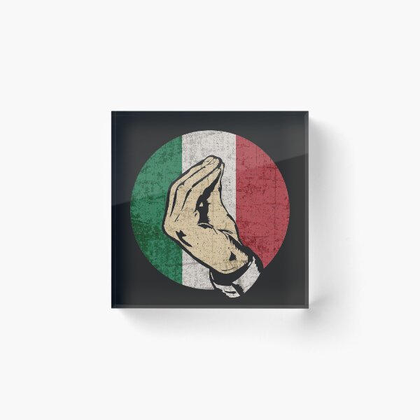 Item preview, Italian Hand Gesture Sing Language Funny Italy Flag Vintage  designed and sold by alenaz.