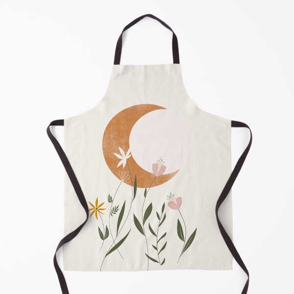 Item preview, Boho Moon Art l Moon and flowers art l Modern and Minimal designed and sold by myrll.