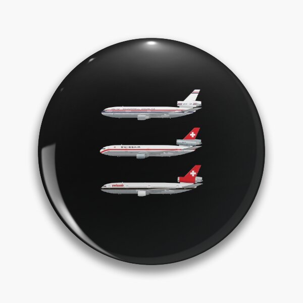 Item preview, Wings In Uniform - DC-10 - Swissair - Through The Ages Classic T-Shirt.png designed and sold by melanievanmeter.