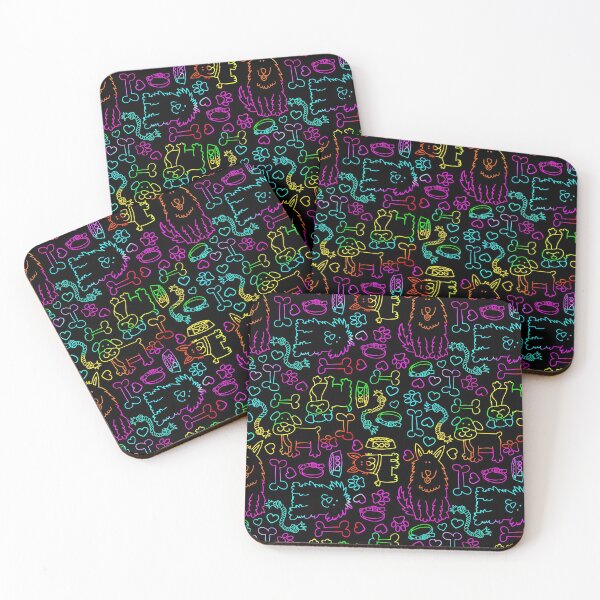 Item preview, Dog neon colorful pattern designed and sold by SpecialGift79.