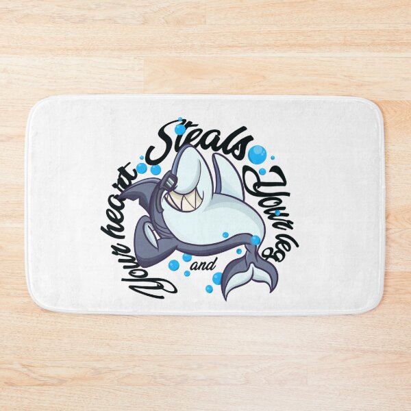 Item preview, Shark week, steals your legs and your heart funny zombie shark designed and sold by lucky-fern.