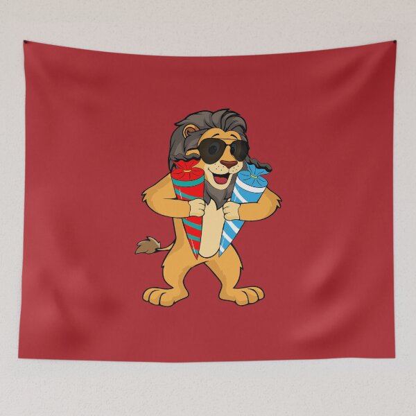 Item preview, School enrollment lion elementary school pupil sugar bag schoolchild 2021 designed and sold by brunsch-print.