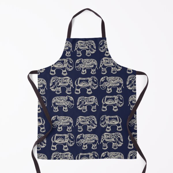 Item preview, Indian Elephant - Indigo designed and sold by Anjana Mistry.