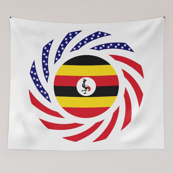 Item preview, Ugandan American Multinational Patriot Flag Series designed and sold by Carbon-Fibre Media.