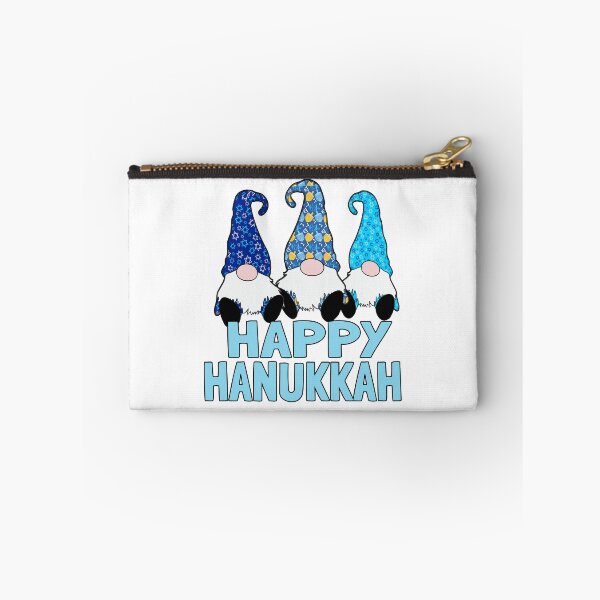 Item preview, 3 Hanukkah Gnomes Elves Cute Blue Dreidel Hats designed and sold by funnytshirtemp.