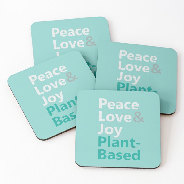 Item preview, Peace Love and Joy Plant Based Design Text Design designed and sold by Babadollcraft.
