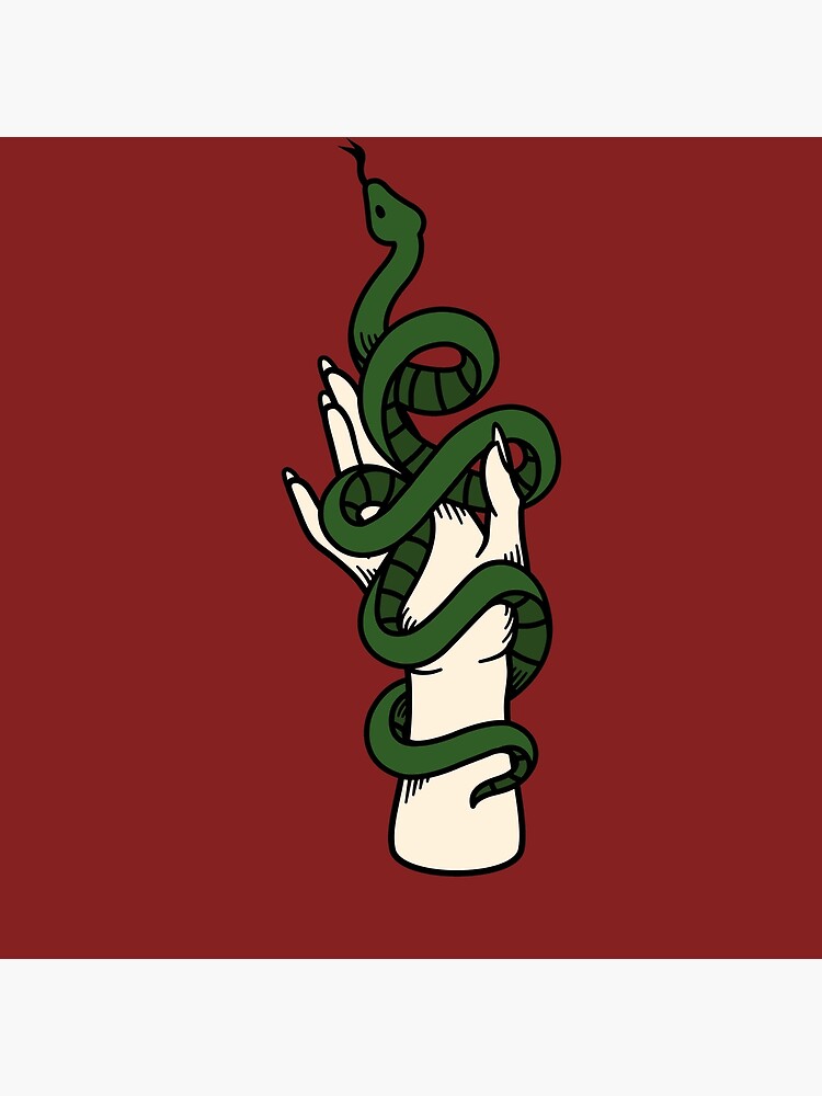 "Illustration of the snake wrapping around the arm" Art Print for Sale ...
