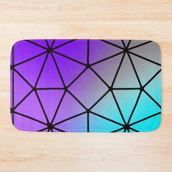 Item preview, Holographic midnight purple gradient with geometric pattern  designed and sold by Tanuja  Sharma.