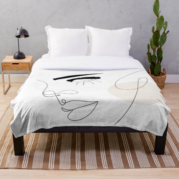 Item preview, One line face, illustration. Minimalist Woman Art. Abstract face one line drawing. Portrait minimalistic style. Modern continuous  designed and sold by OneLinePrint.