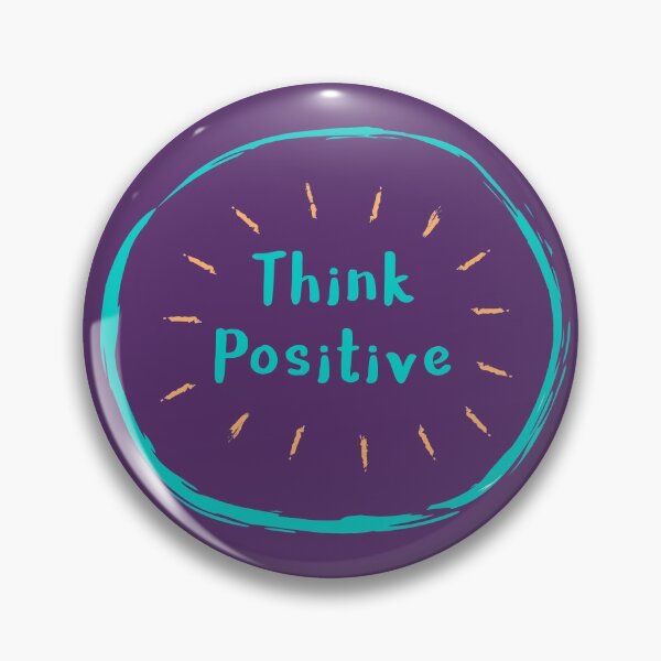 Item preview, Think Positive. Round Style Positive, Live Positive Life with Wise Quotes designed and sold by etoide.