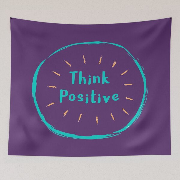 Item preview, Think Positive. Round Style Positive, Live Positive Life with Wise Quotes designed and sold by etoide.