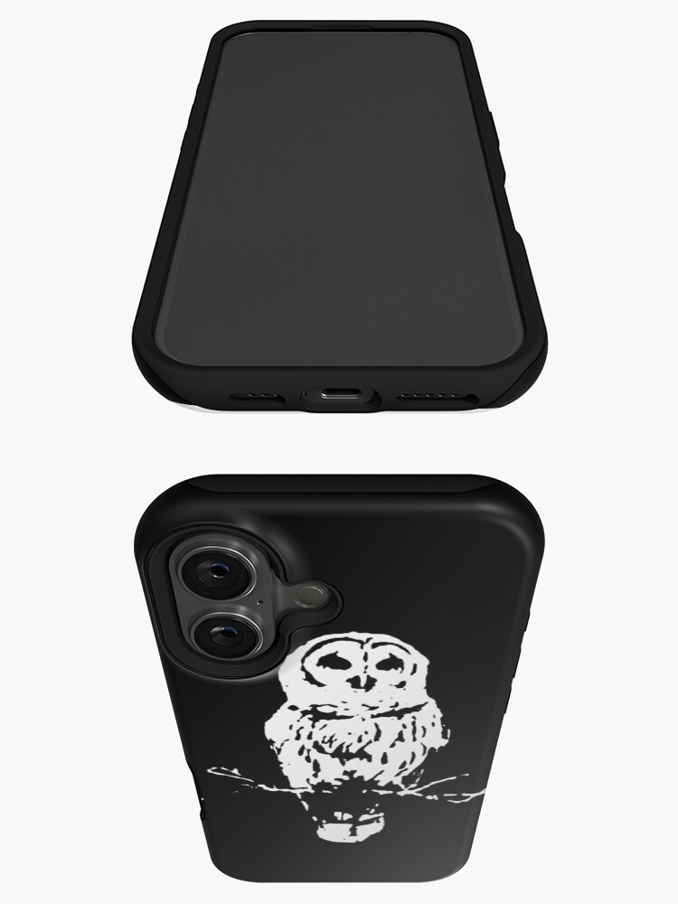 Aperçu 3 sur 4. Coque iPhone avec l'œuvre OwlGrey vêtements bio bambou oiseau chouette Art chouette Illustration chouette impression femmes mystique chouette science créée et vendue par AdisonKelP.