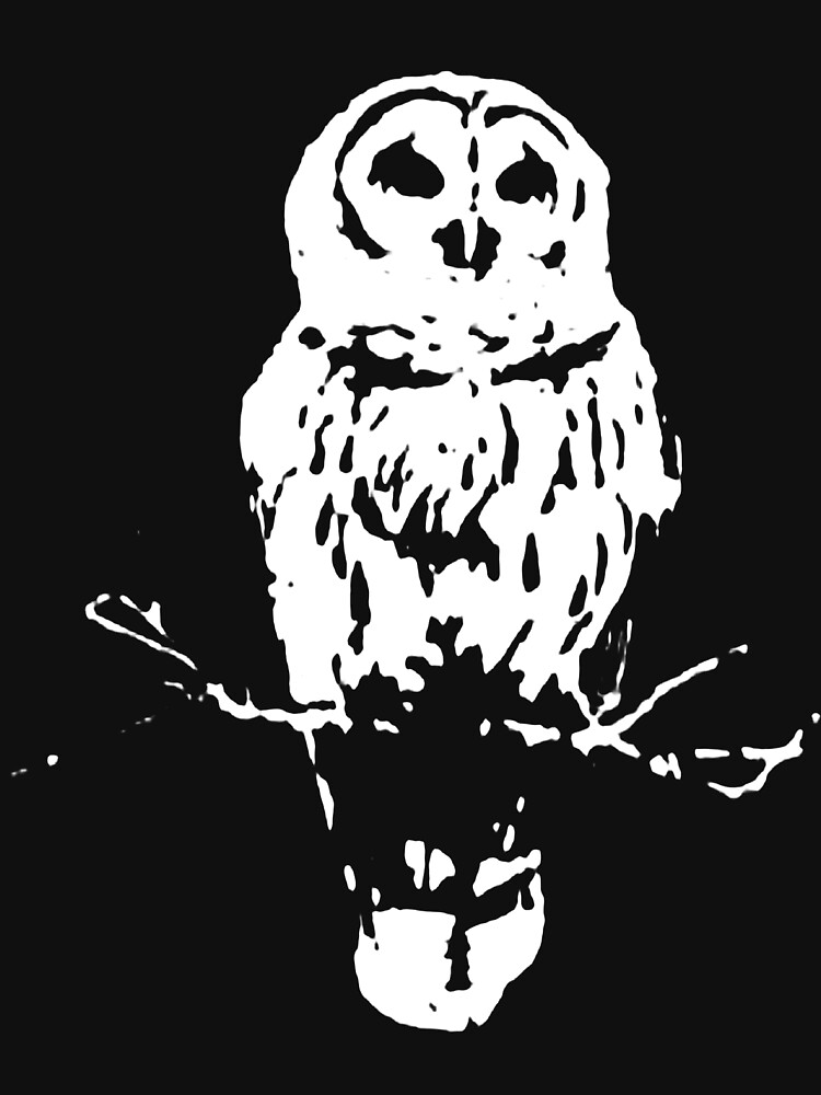 Aperçu 7 sur 7. T-shirt respirant avec l'œuvre OwlGrey vêtements bio bambou oiseau chouette Art chouette Illustration chouette impression femmes mystique chouette science créée et vendue par AdisonKelP.