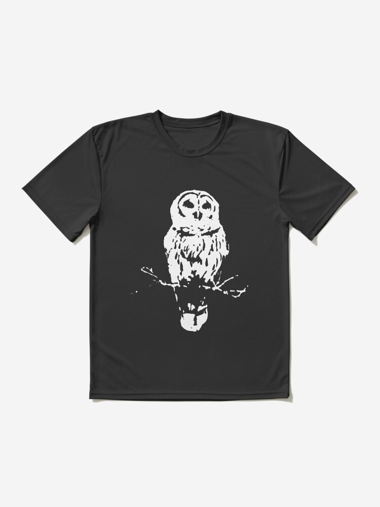 Aperçu 2 sur 7. T-shirt respirant avec l'œuvre OwlGrey vêtements bio bambou oiseau chouette Art chouette Illustration chouette impression femmes mystique chouette science créée et vendue par AdisonKelP.